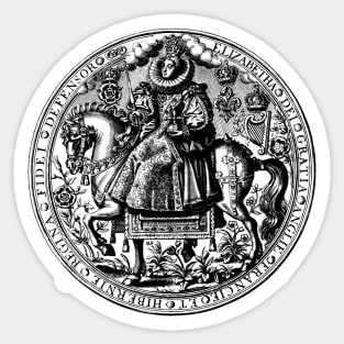 Tudor Medallion Queen Elizabeth I Sticker